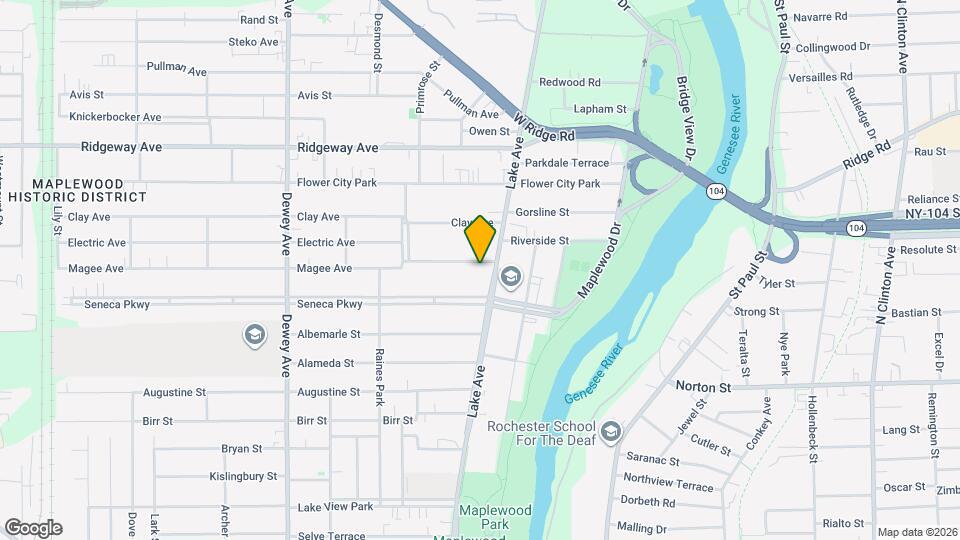 1295 Lake Ave Map and Location Details