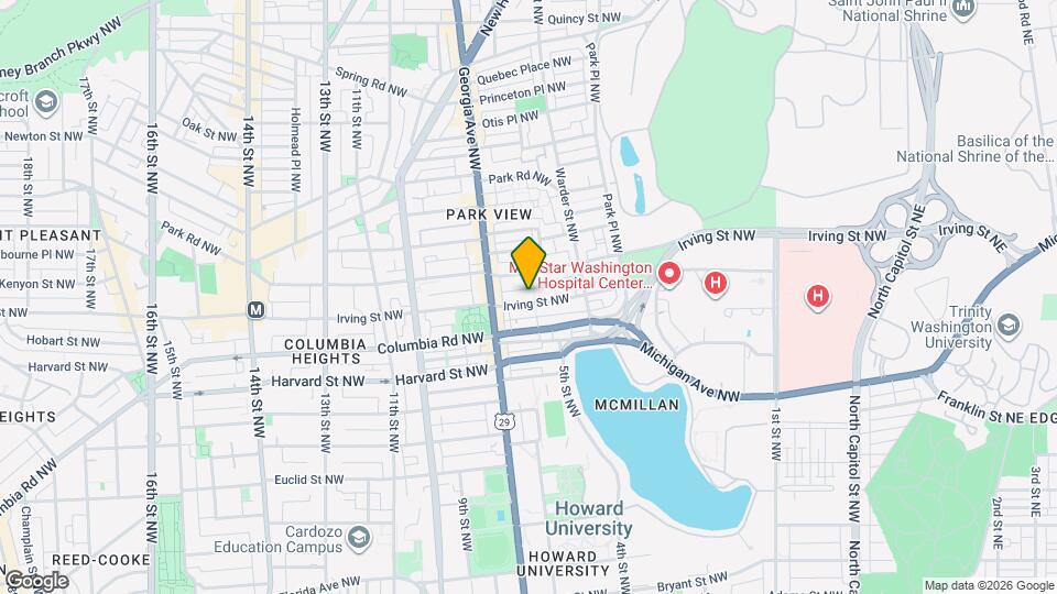 619 Irving St NW Map and Location Details