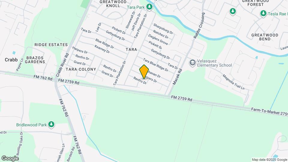 7115 Renfro Dr Mapa y Detalles de la Ubicación