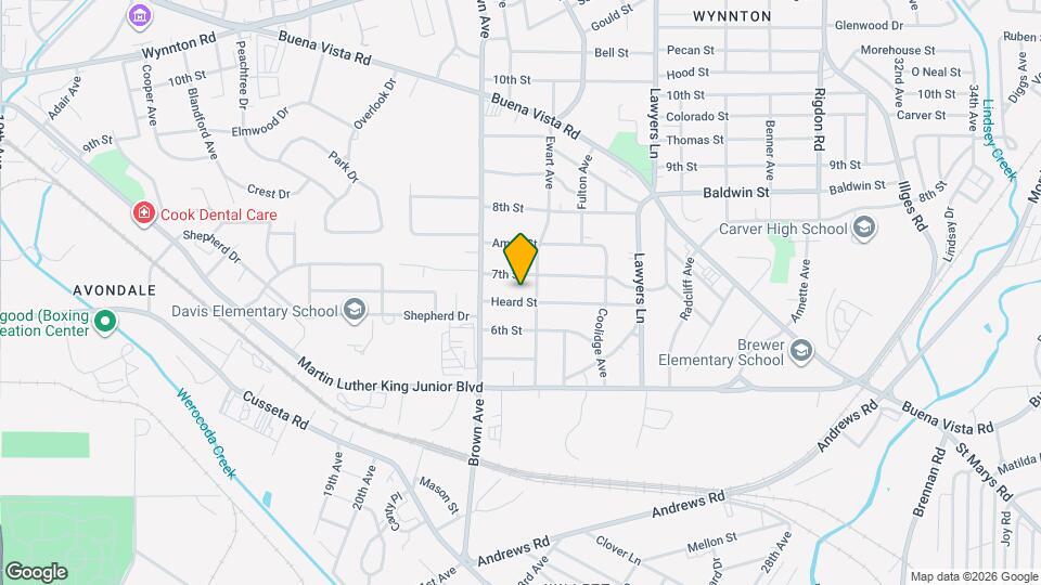 2207 Heard St Map and Location Details