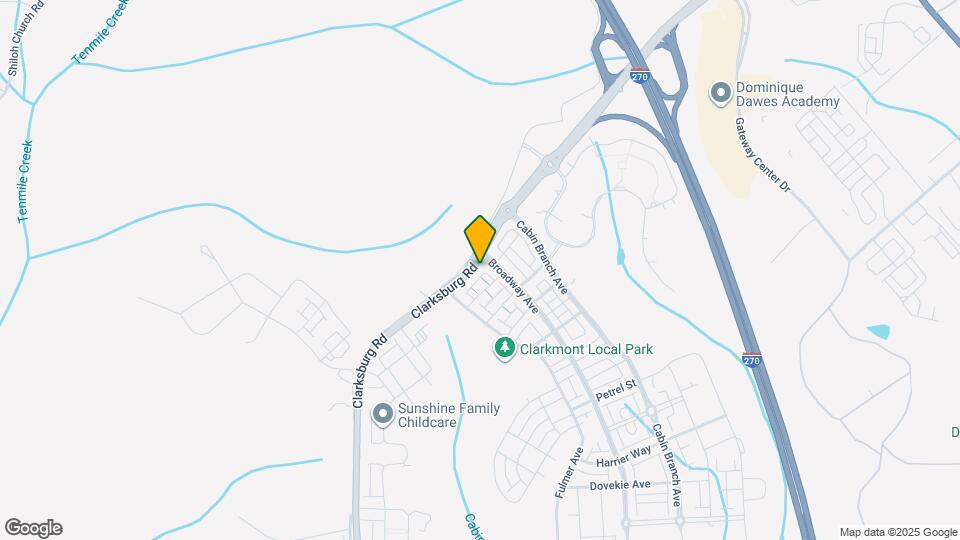 22559 Clarksburg Rd Map and Location Details