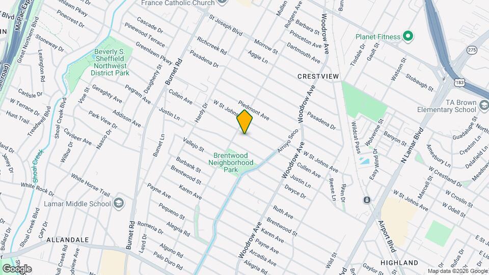 1713 Cullen Ave Map and Location Details