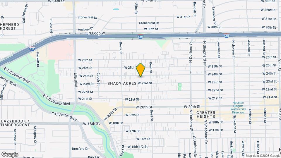 1140 W 24th St Map and Location Details