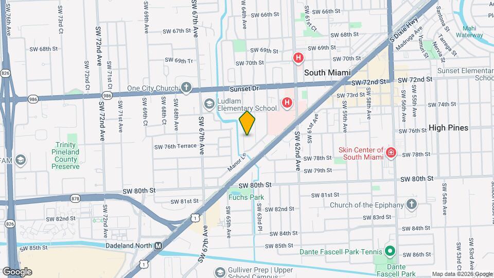 7601 SW 64th Ct Map and Location Details