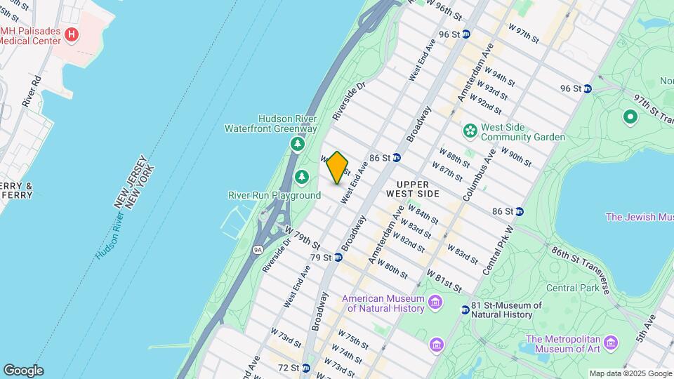 314 W 83rd St Map and Location Details