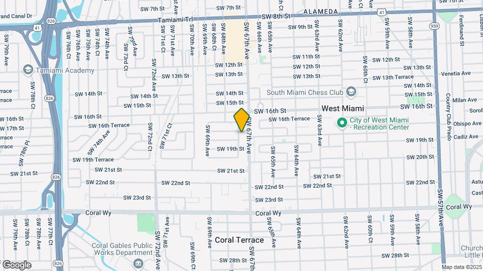 1715 SW 67th Ct-Unit -C Map and Location Details