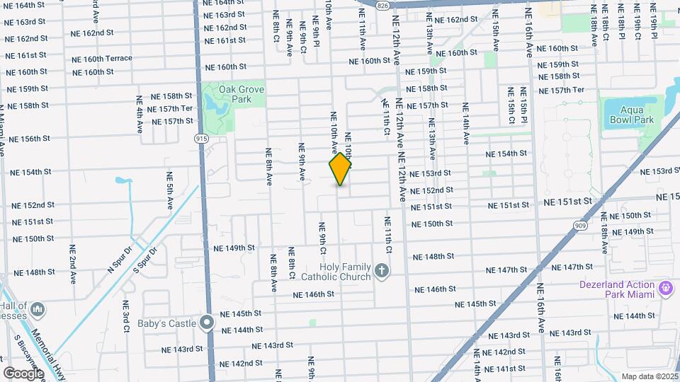 15211 NE 10th Ave Map and Location Details