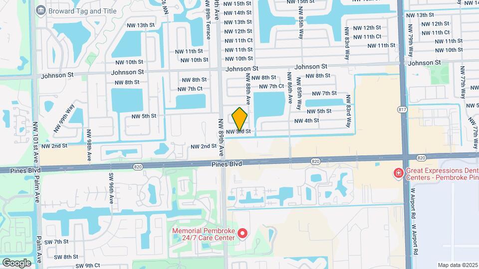 8830 NW 3rd St Map and Location Details