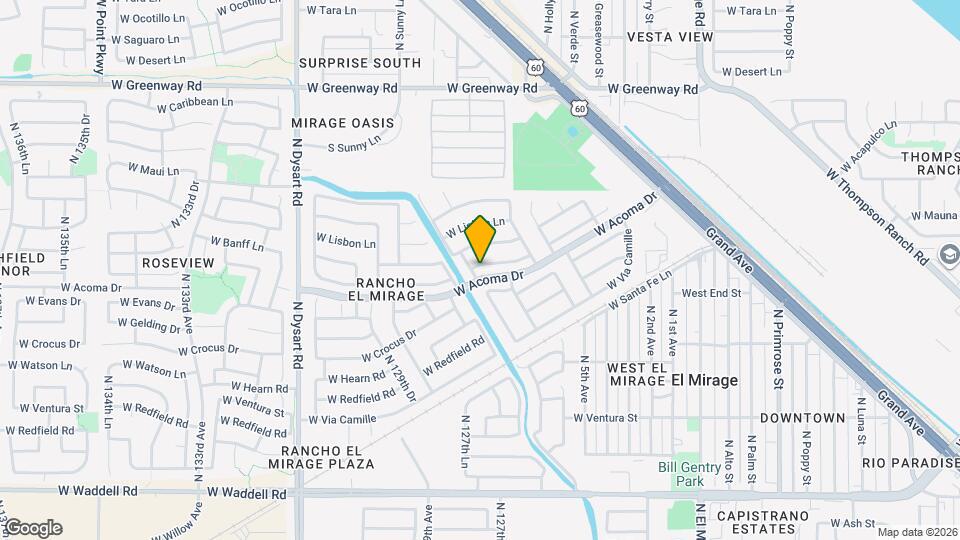 12557 W Mandalay Ln Map and Location Details