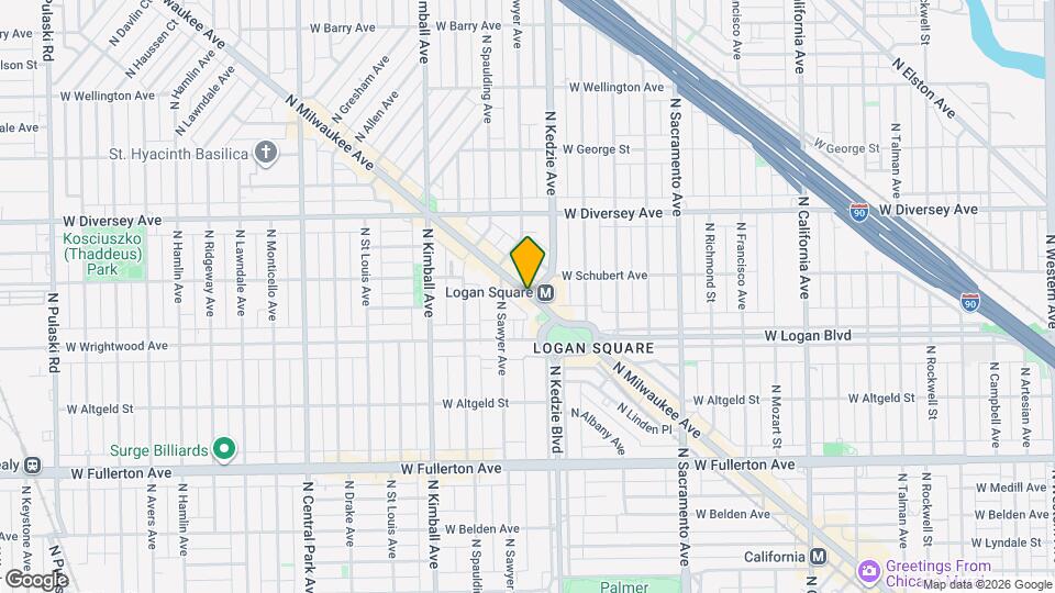 2640 N Milwaukee Ave Map and Location Details