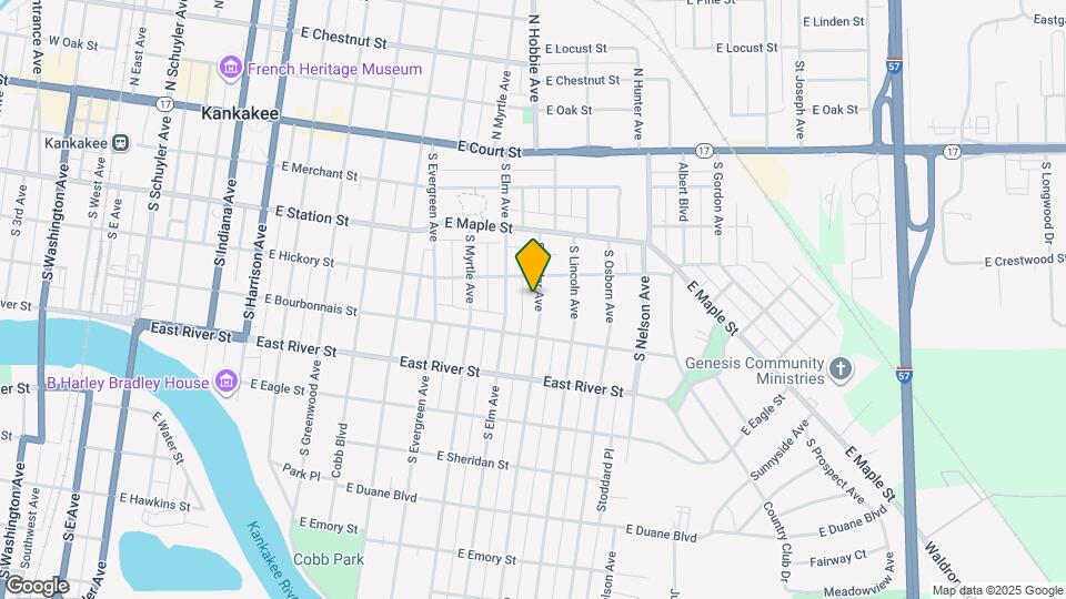 435 S Poplar Ave Map and Location Details