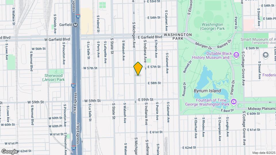 5739 S Michigan Ave Map and Location Details