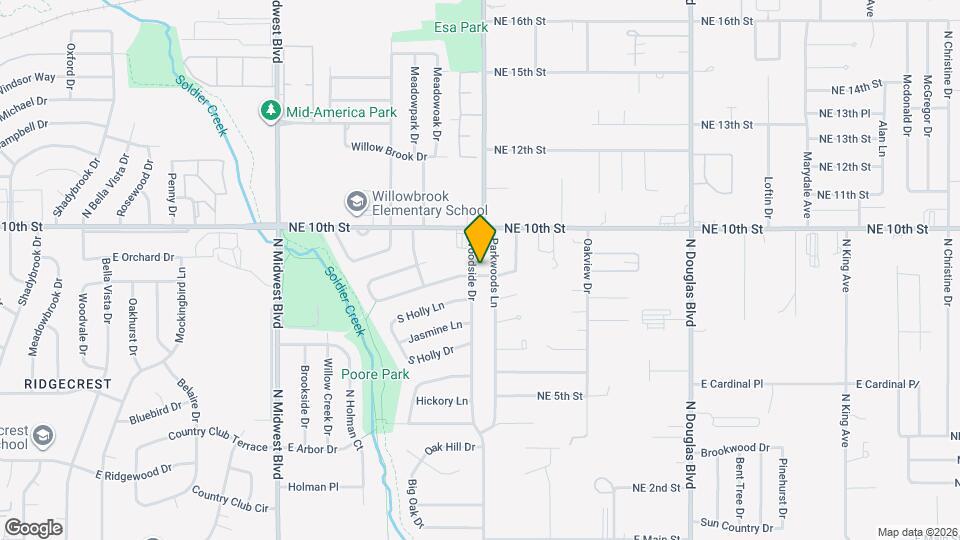 4000 Woodside Dr Map and Location Details