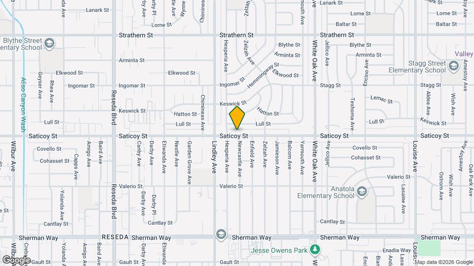 18003 Saticoy St Map and Location Details