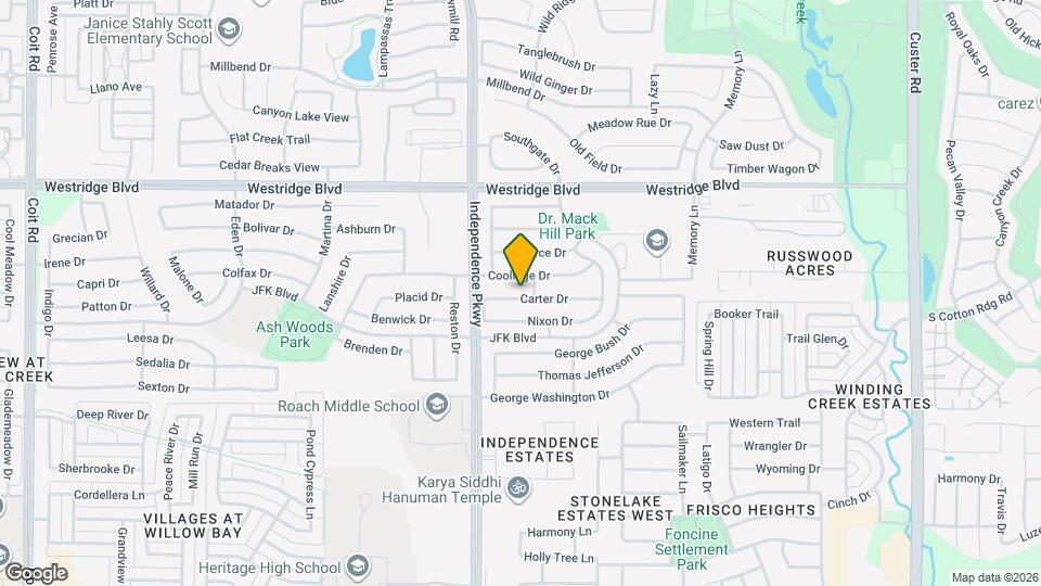 9908 Carter Dr Map and Location Details