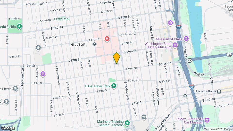 1939 S I St, Unit A Map and Location Details