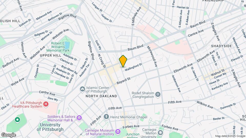 327 N Neville St Mapa y Detalles de la Ubicación