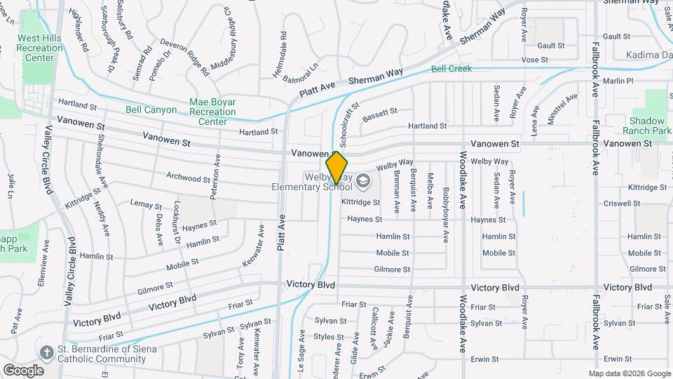 6655 Lederer Ave Map and Location Details