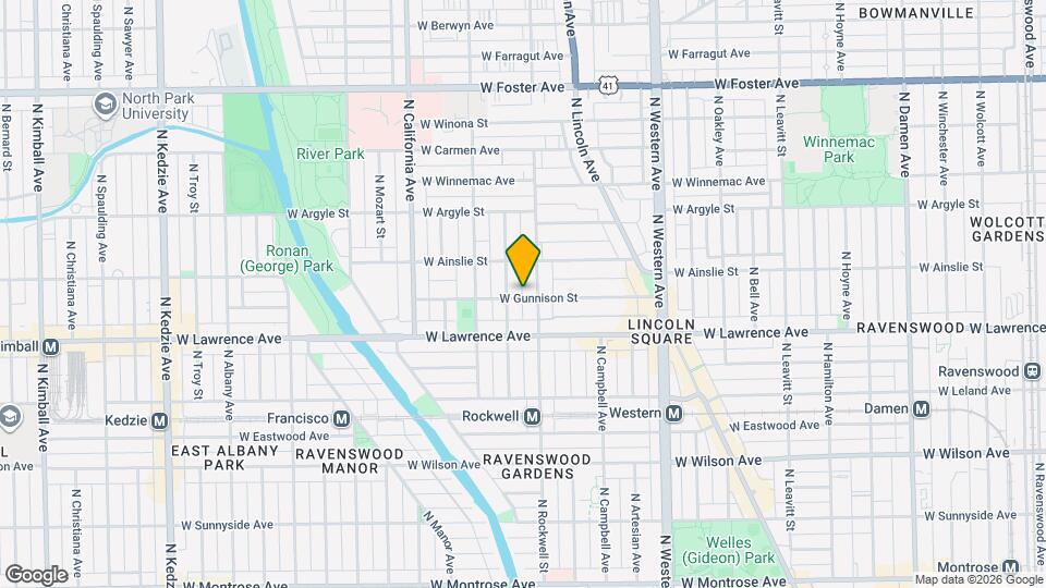 2618 W Gunnison St Map and Location Details