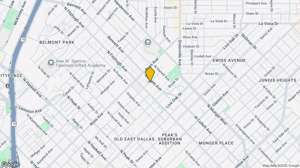 4928 San Jacinto St Map and Location Details