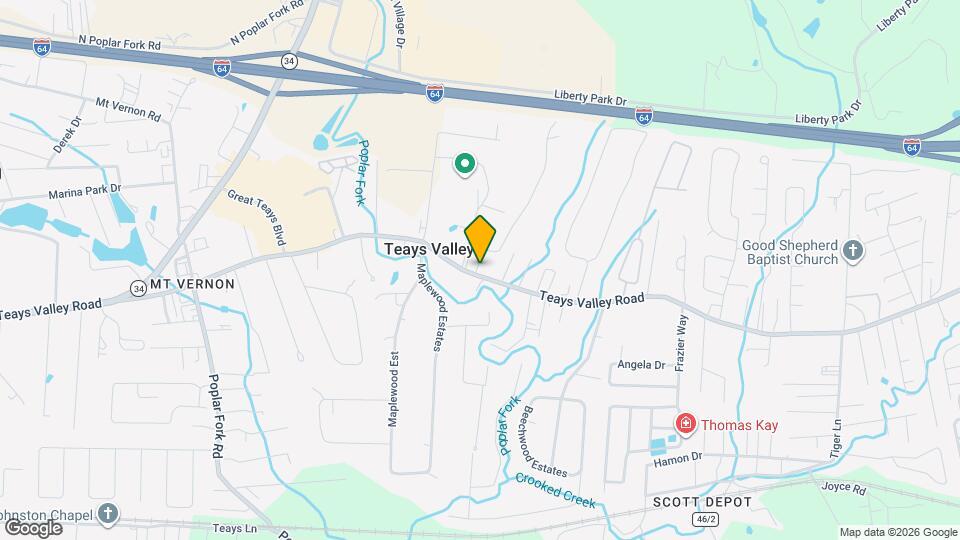 5149 Teays Valley Rd, Unit 1 Map and Location Details