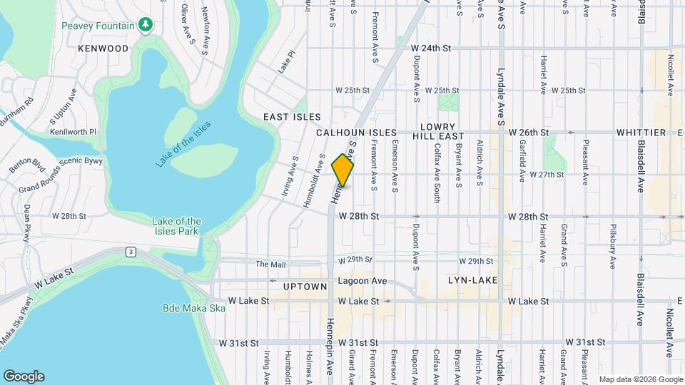 2723 Hennepin Ave Map and Location Details