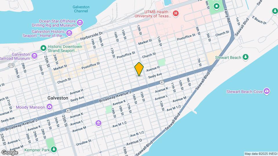 1426 Sealy St Mapa y Detalles de la Ubicación