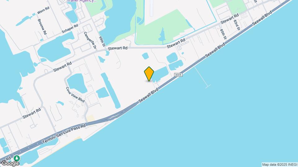 9520 Seawall Blvd Mapa y Detalles de la Ubicación