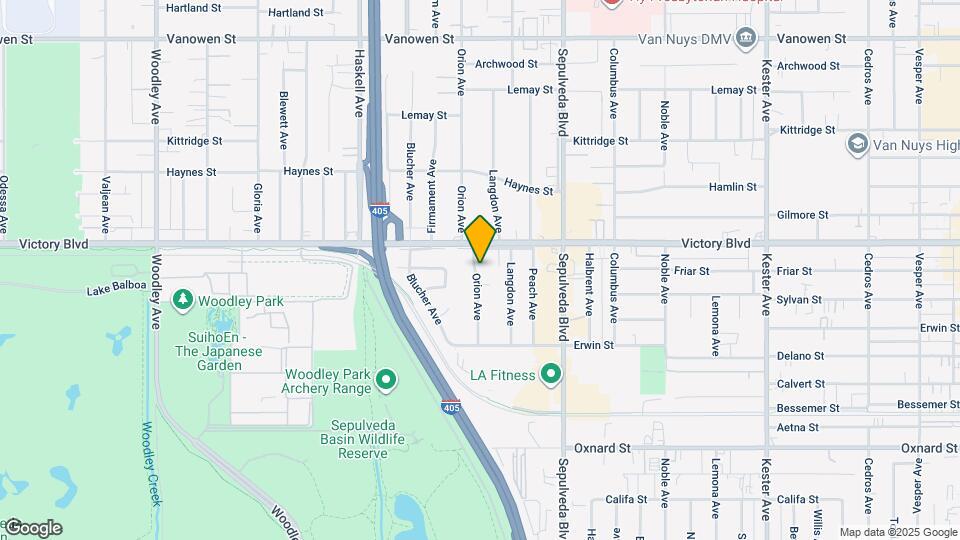 6334 Orion Ave Map and Location Details