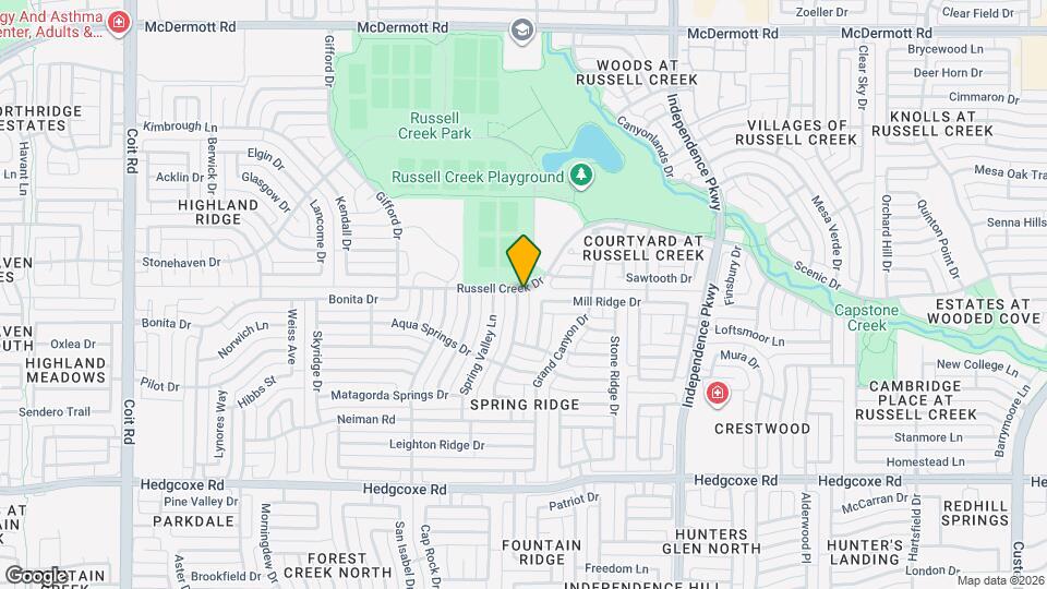 8316 Fountain Springs Dr Map and Location Details