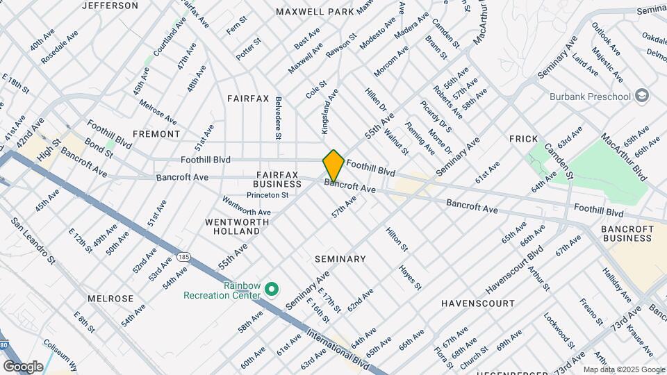 5555 Bancroft Ave Map and Location Details