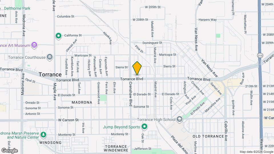 2453 Torrance Blvd, Unit D Map and Location Details