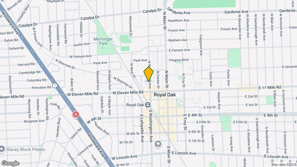 125 N Washington Ave Map and Location Details