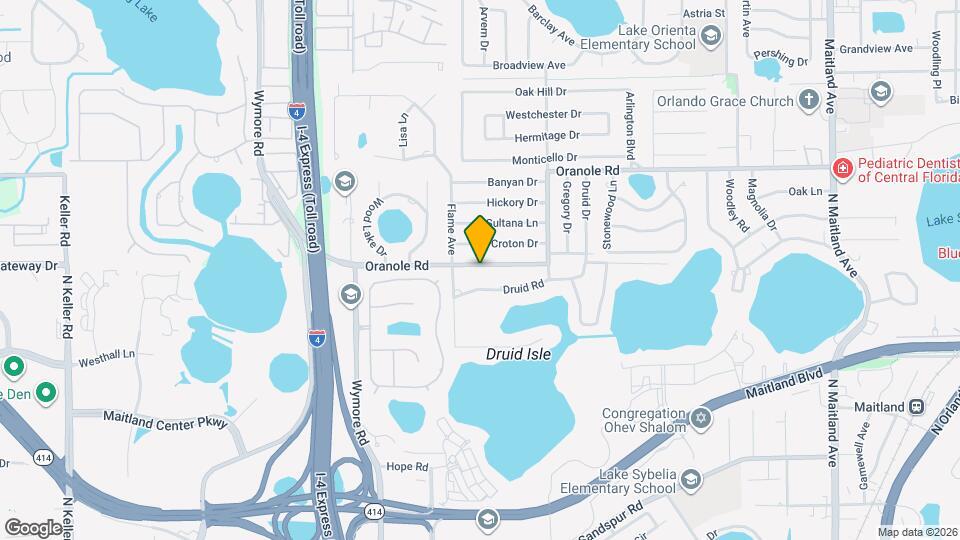 1518 Oranole Rd Map and Location Details