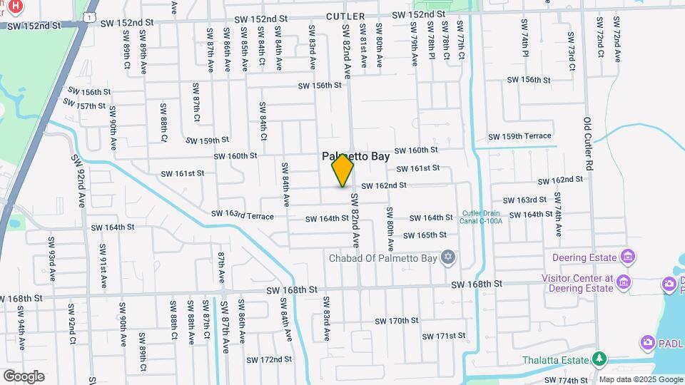 8220 SW 162nd St Map and Location Details