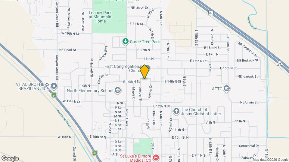 515 E 14th N St Map and Location Details