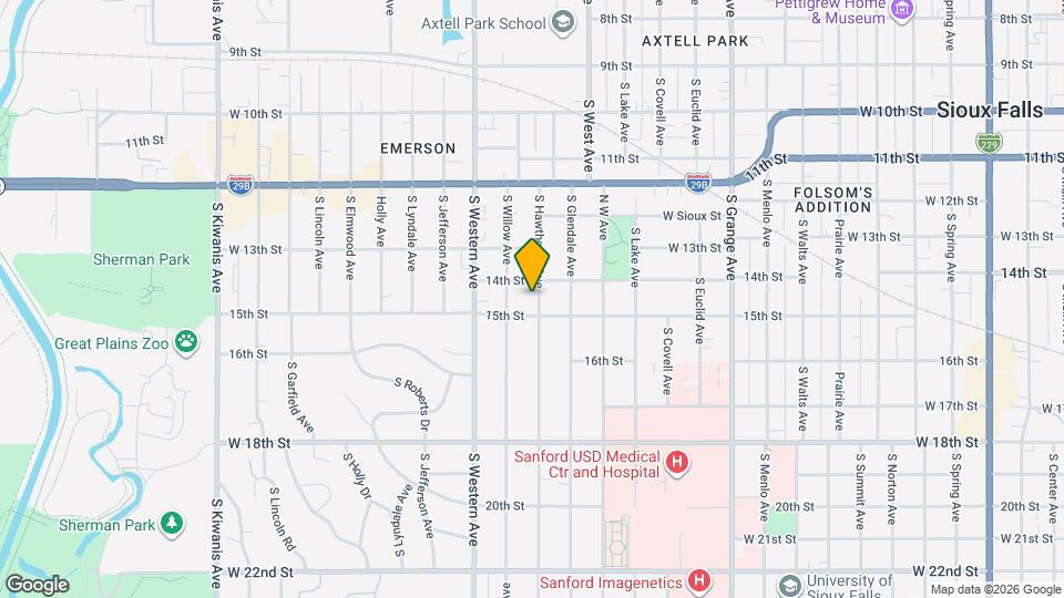 611 S Hawthorne Ave, Unit A Map and Location Details