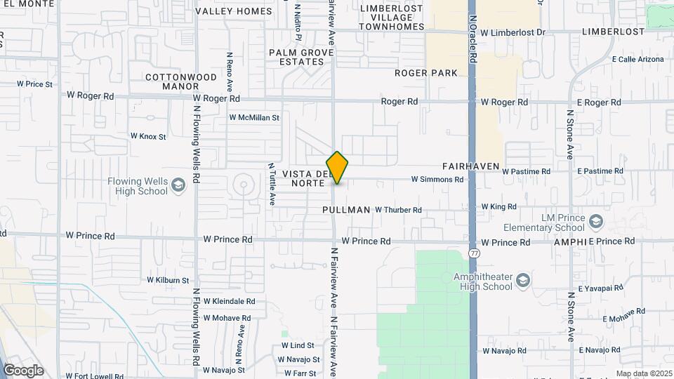3742 N Fairview Ave Mapa y Detalles de la Ubicación