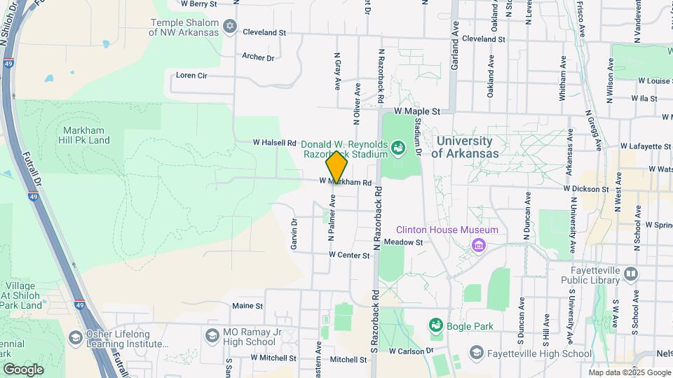 1549 W Markham Rd Map and Location Details