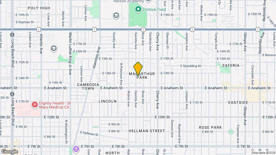 1376 Gaviota Ave Map and Location Details