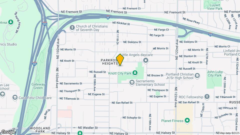 11233 NE Russell St Map and Location Details