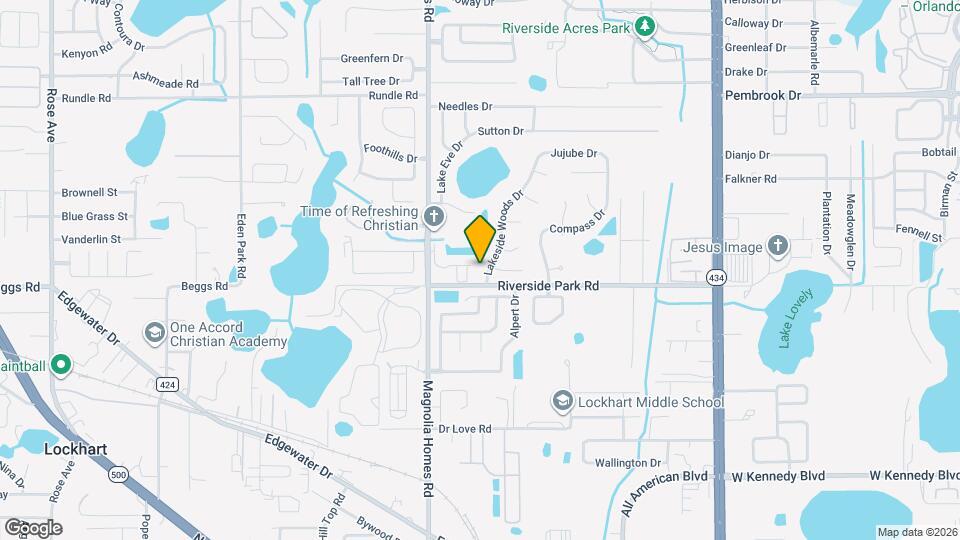 7608 Lakeside Woods Dr Mapa y Detalles de la Ubicación