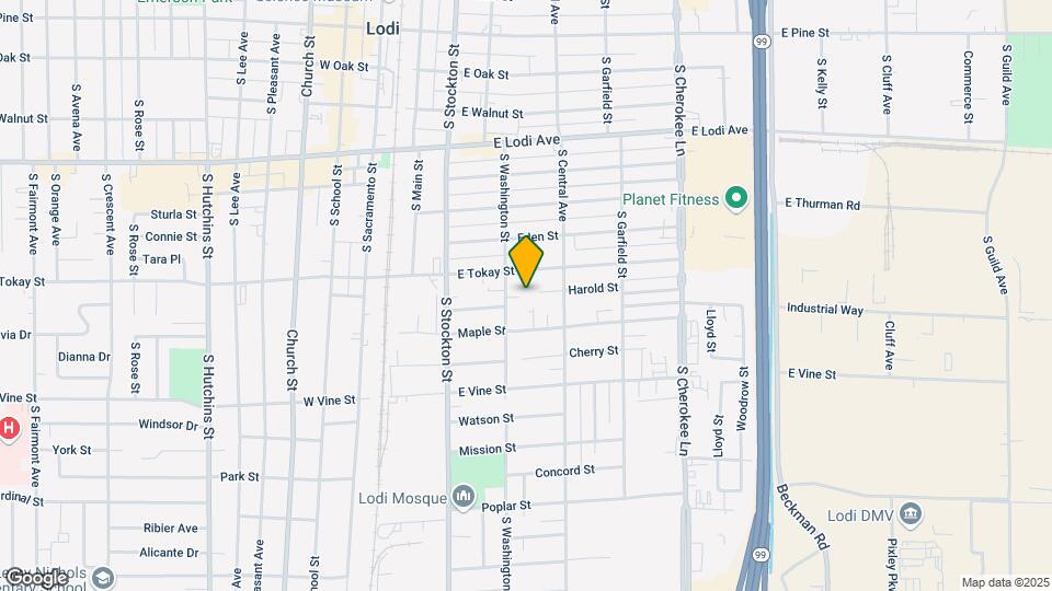 720 S Washington St Map and Location Details