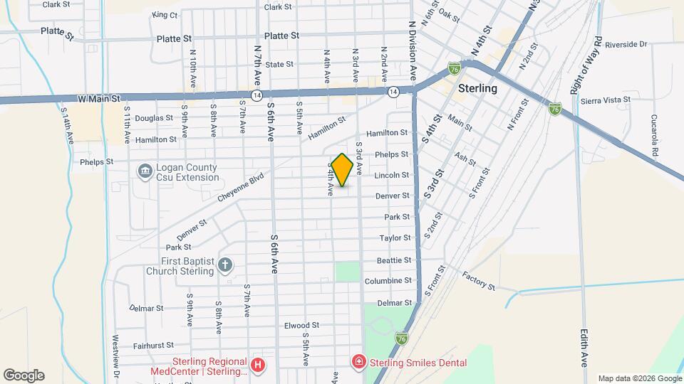 320 Denver St Mapa y Detalles de la Ubicación