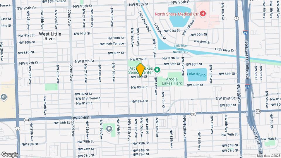 8390 NW 15th Ave Map and Location Details