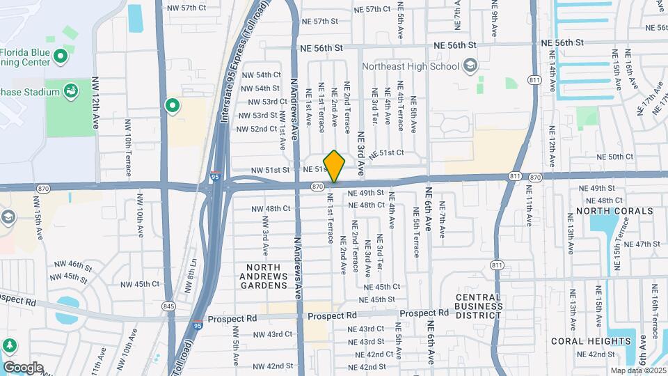 4920 NE 1st Terrace Map and Location Details