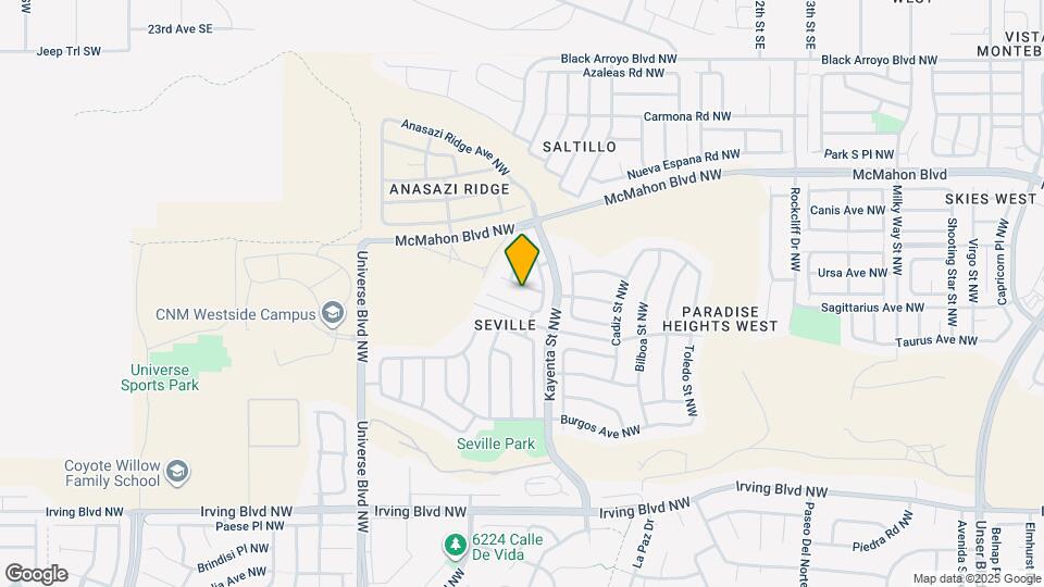 6216 Calle Vizcaya NW Map and Location Details