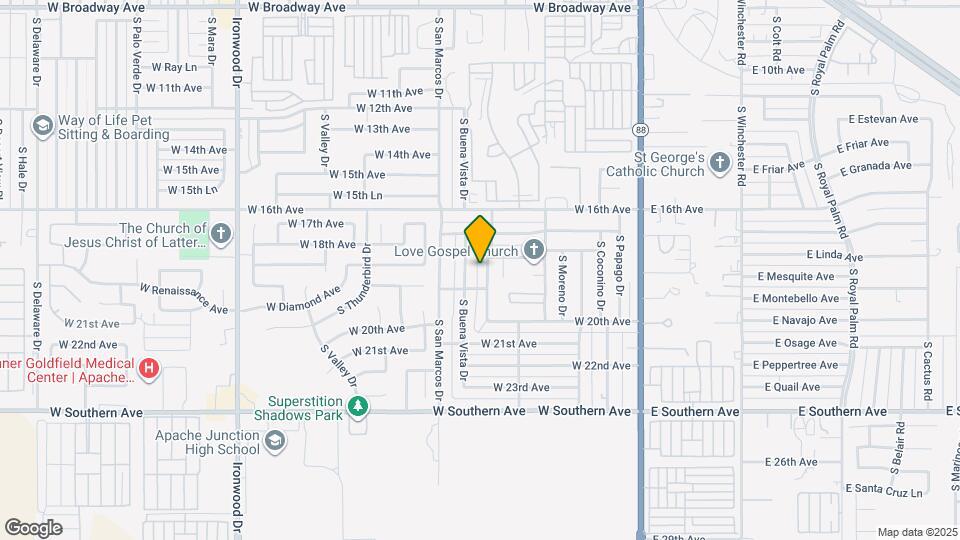 1844 S Monterey Dr Map and Location Details