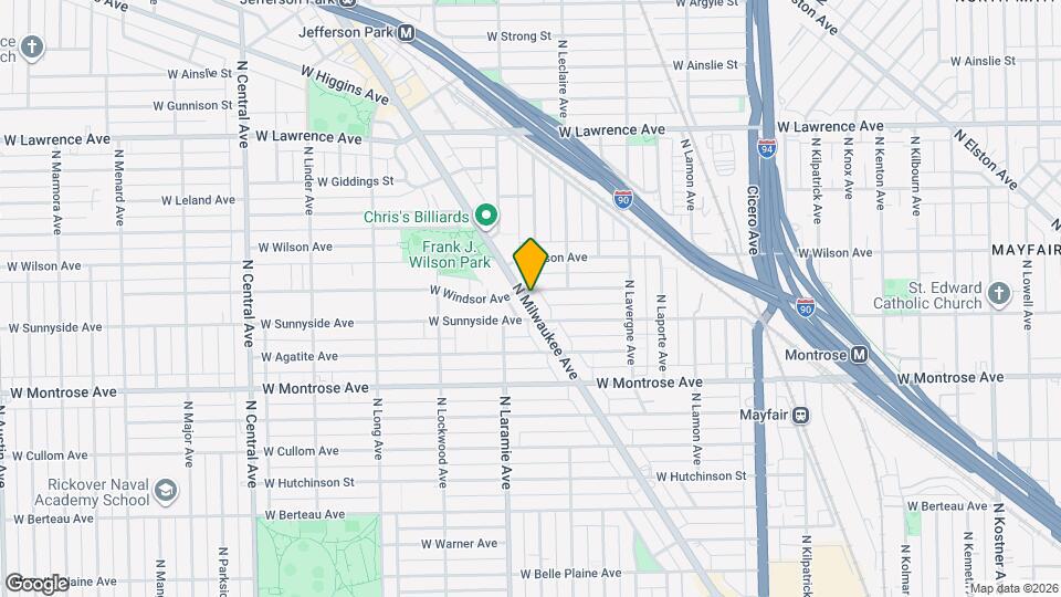 4521 N Milwaukee Ave Map and Location Details