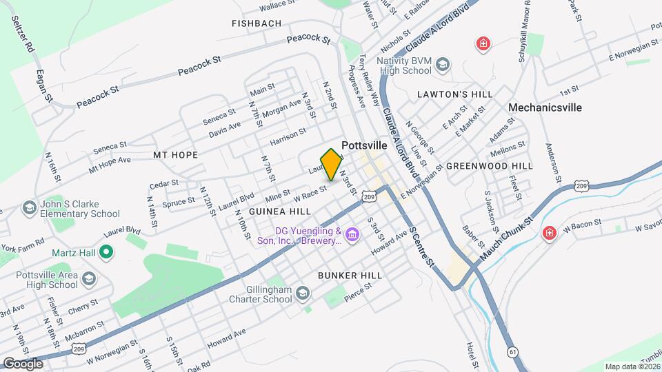 327 W Race St Map and Location Details